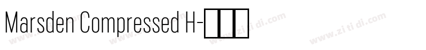 Marsden Compressed H字体转换